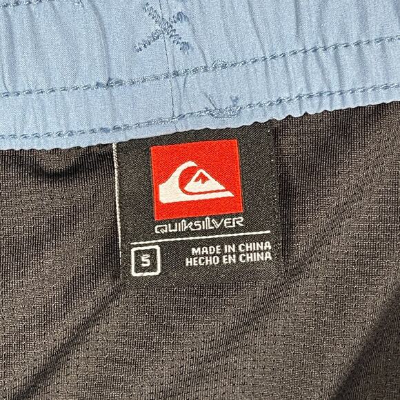 QuikSilver Eclipse Volley Trunks Mens S Floral Lined Drawstring Swim $80 MSRP - Picture 4 of 10